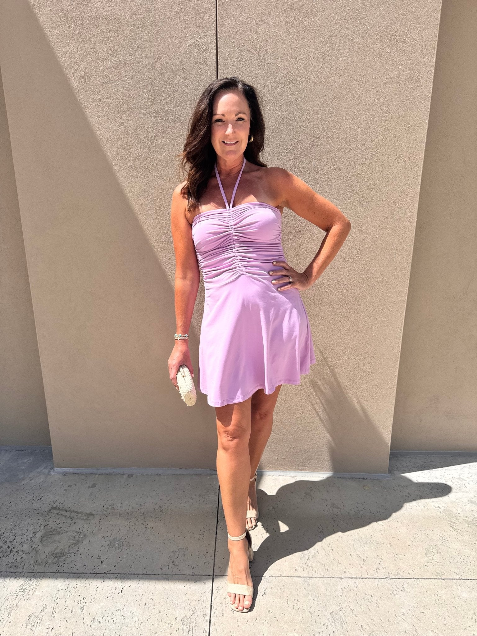 Halter Diamond Dress - Fleur - De - Lis Boutique