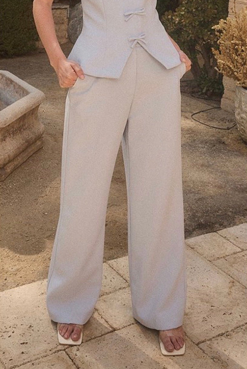 Lucy Paris Valli Trousers - Blue - Fleur - De - Lis Boutique