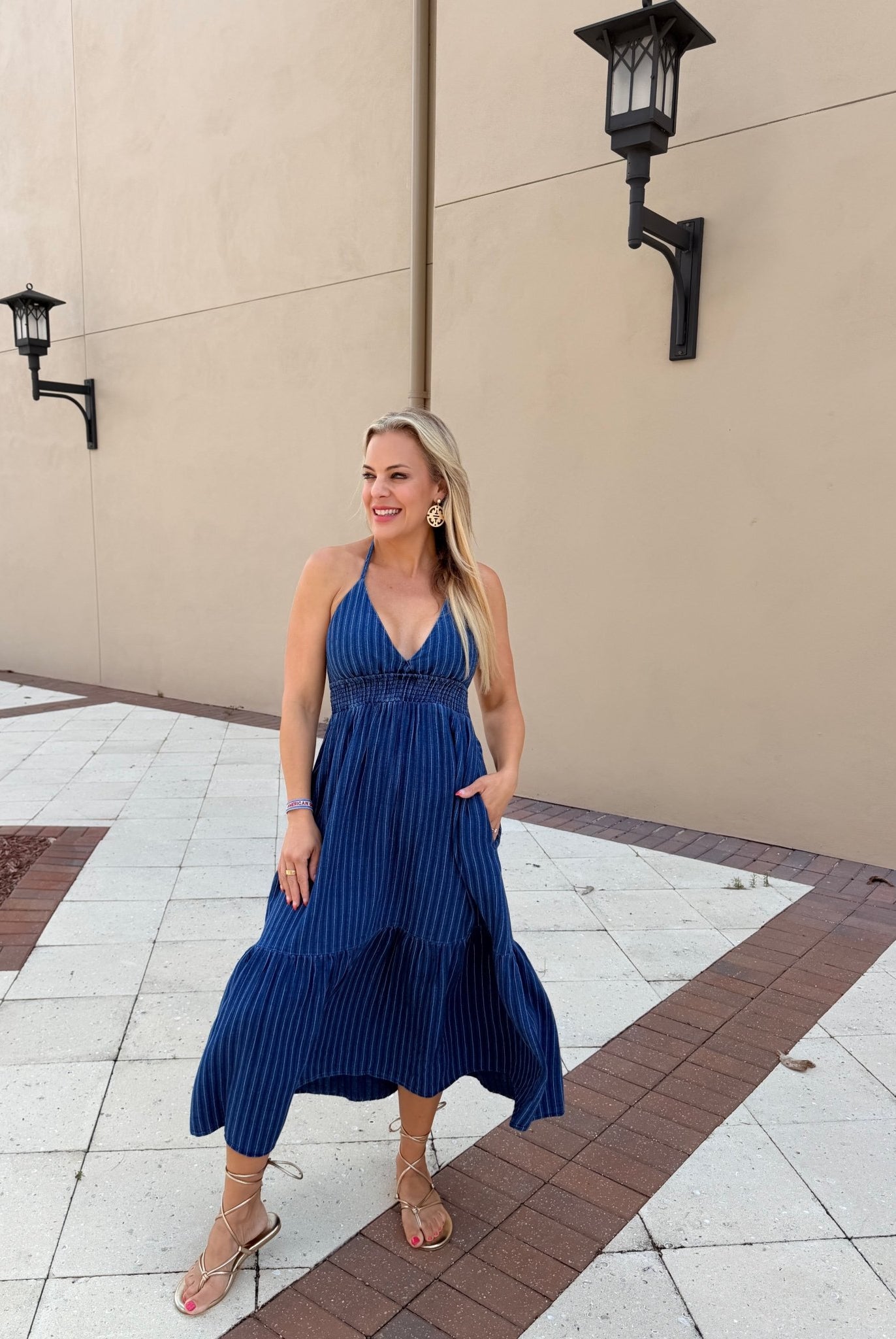 Steve Madden Lucky Dress Mixed Indigo - Fleur - De - Lis Boutique