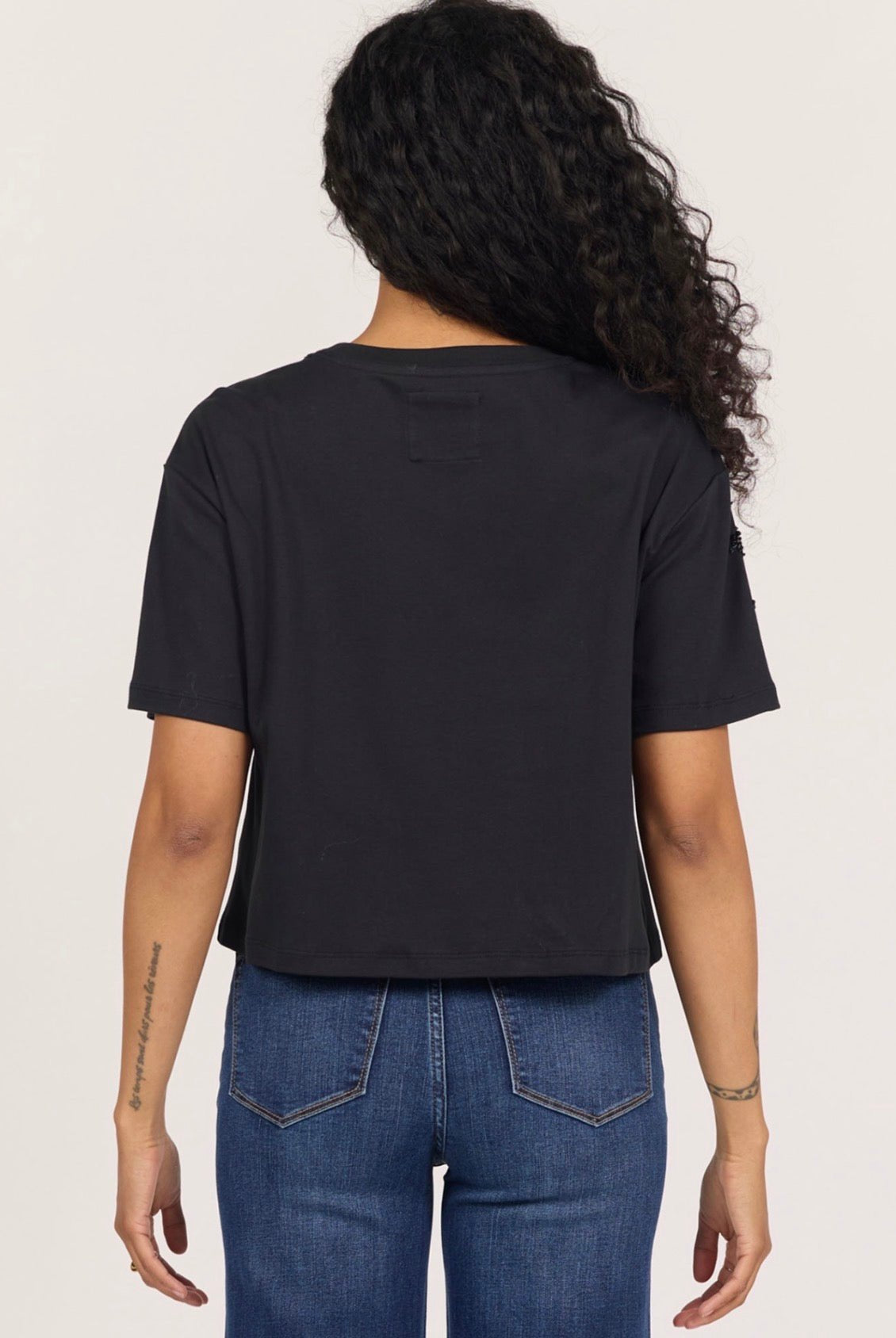 Dear John Maddox Beaded Top Black - Fleur-De-Lis Boutique