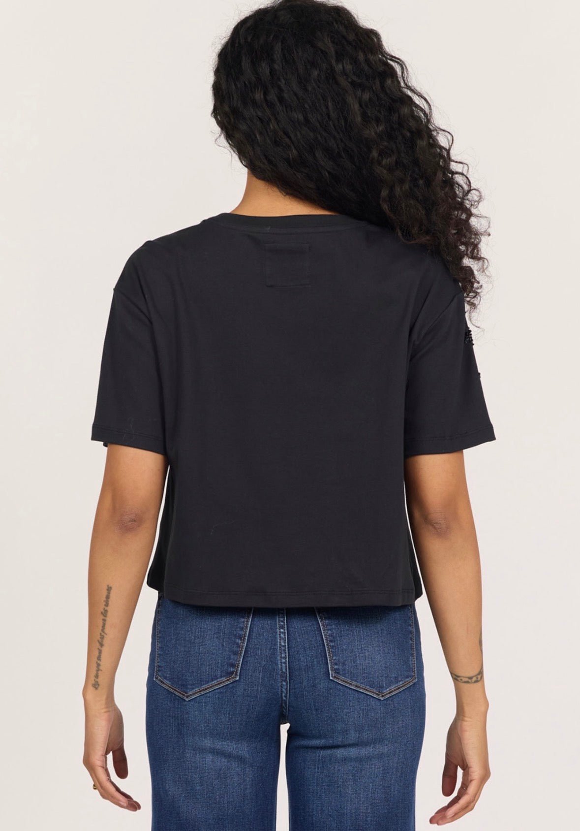 Dear John Maddox Beaded Top Black - Fleur-De-Lis Boutique