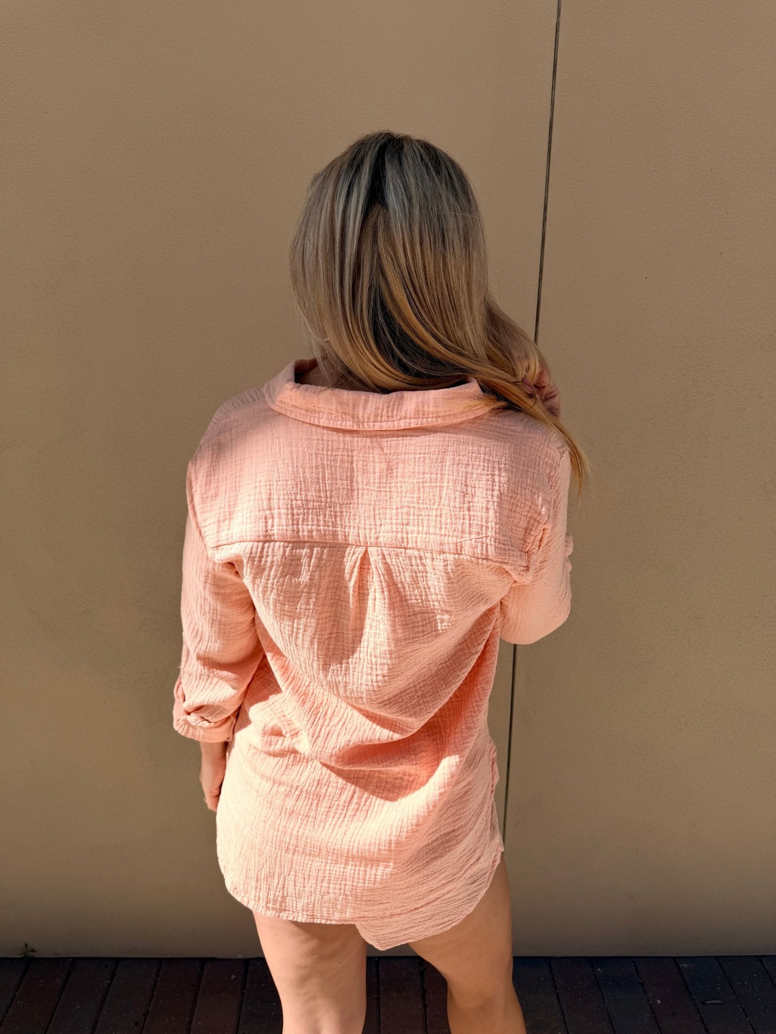 Bobi Los Angeles Long Sleeve Button Down Babe - Fleur - De - Lis Boutique