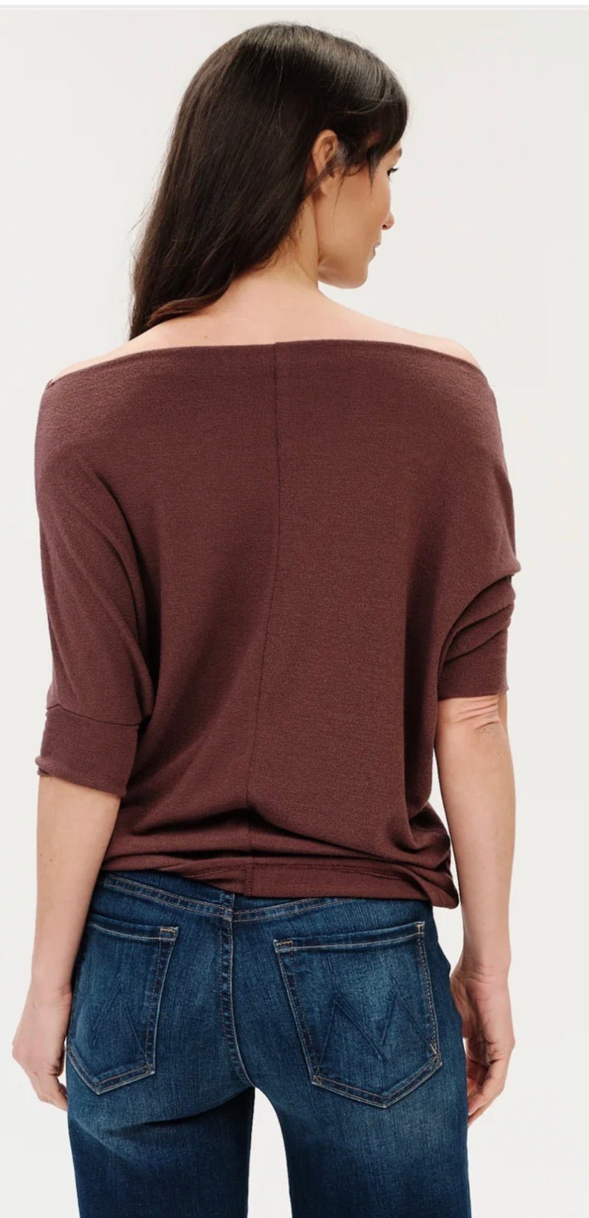 Six Fifty Anywhere Short Sleeve Top Raisin - Fleur-De-Lis Boutique