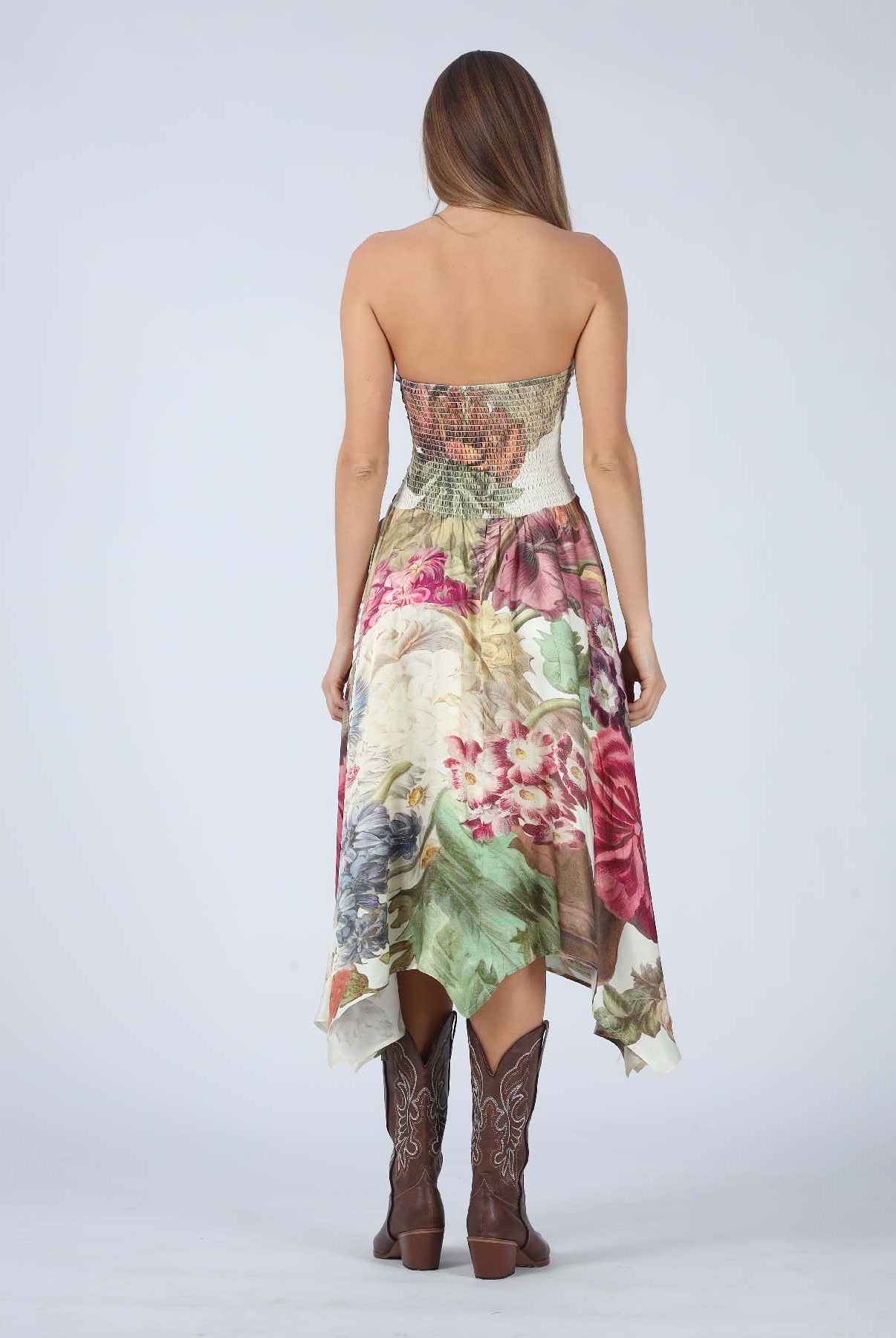 Aylaya Josephine Strapless Midi Dress - Fleur-De-Lis Boutique