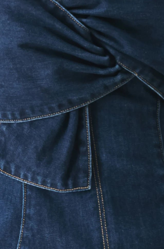 Washed Denim Top - Fleur-De-Lis Boutique