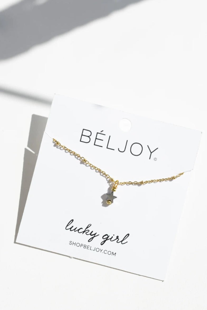 BELJOY Lucky Girl Necklace - Fleur-De-Lis Boutique