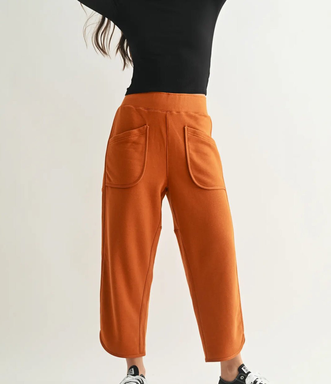 Dune Drift Curved Cropped Pants - Fleur - De - Lis Boutique