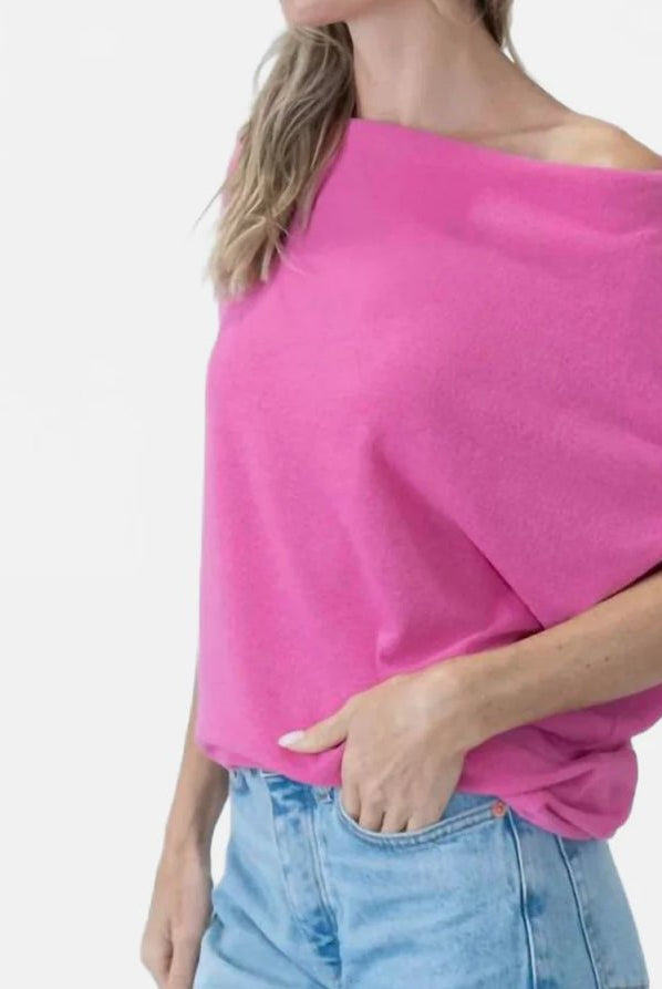 Six Fifty Short Sleeve Anywhere Top Carnation Pink - Fleur - De - Lis Boutique