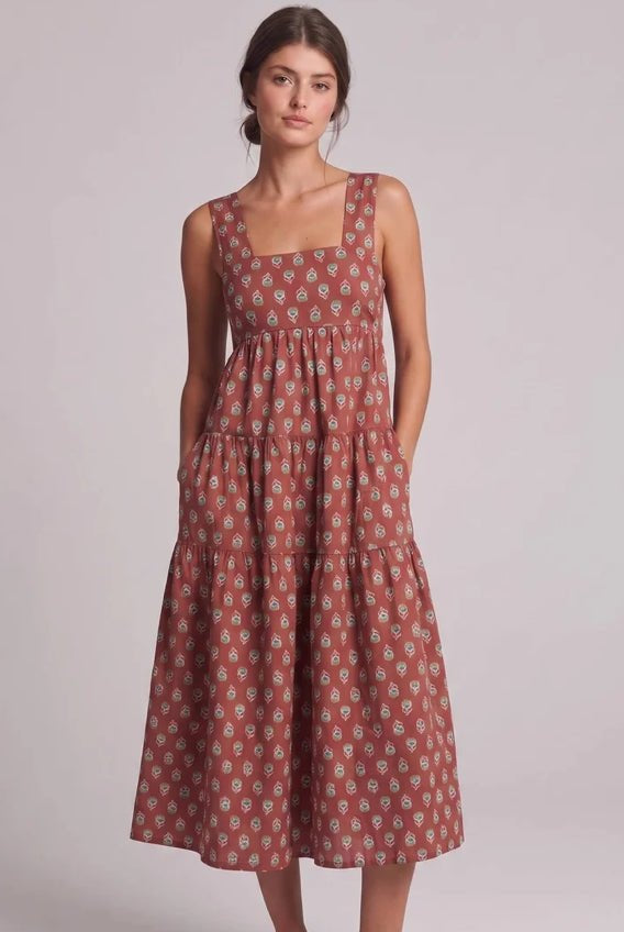 Embers Medallion Midi Dress - Fleur-De-Lis Boutique