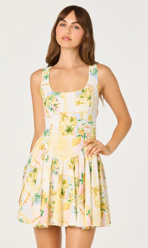 ASTR Reina Dress Lemon Paradise - Fleur - De - Lis Boutique