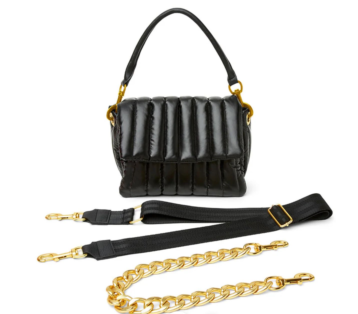 Think Rolyn Bar Bag Pearl Black - Fleur - De - Lis Boutique