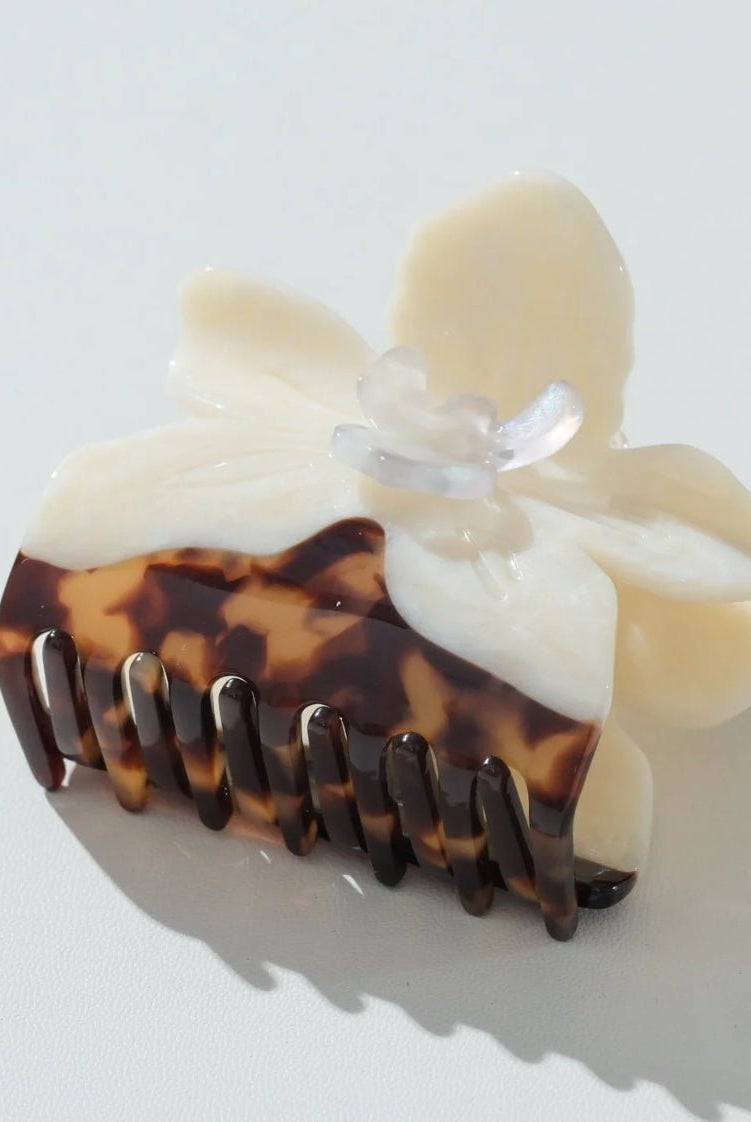 adorro Orchid Flower Claw Clip - Fleur-De-Lis Boutique