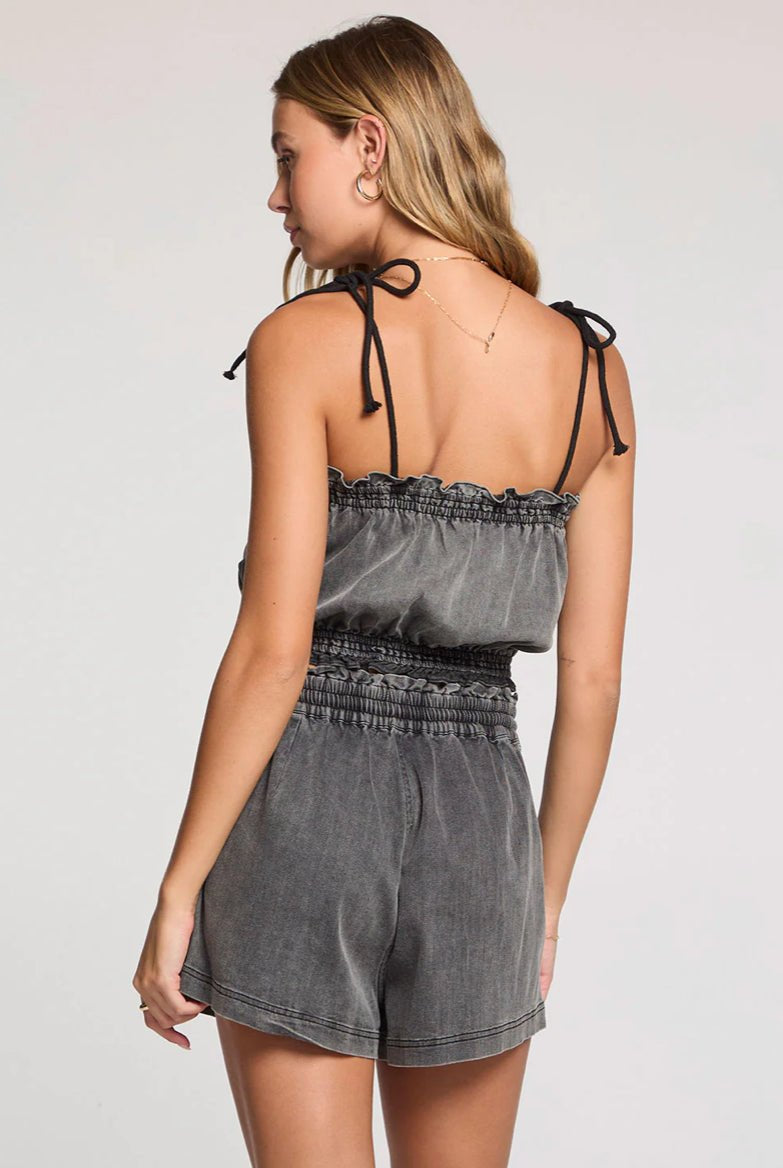 Kelvin Tank Washed Black - Fleur - De - Lis Boutique