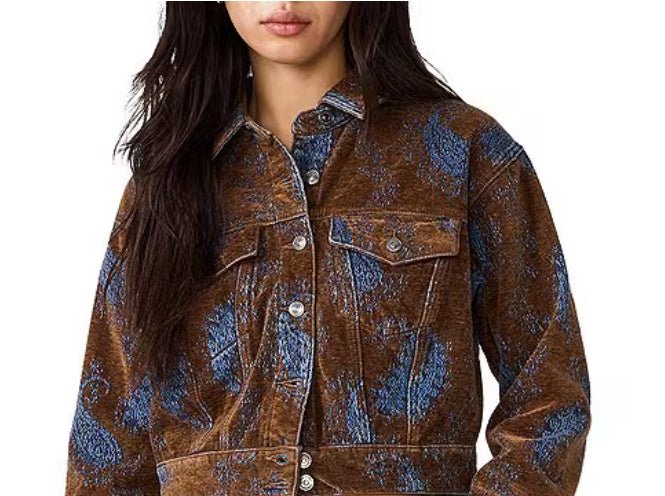 Steve Madden Dove Jacket Teal Paisley - Fleur-De-Lis Boutique