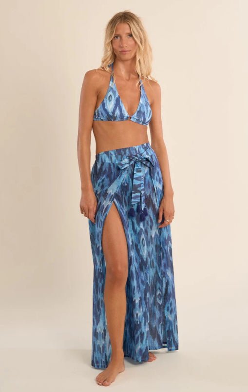 Molly Bracken Wide Coverup Pants with Tie Belt - Fleur - De - Lis Boutique