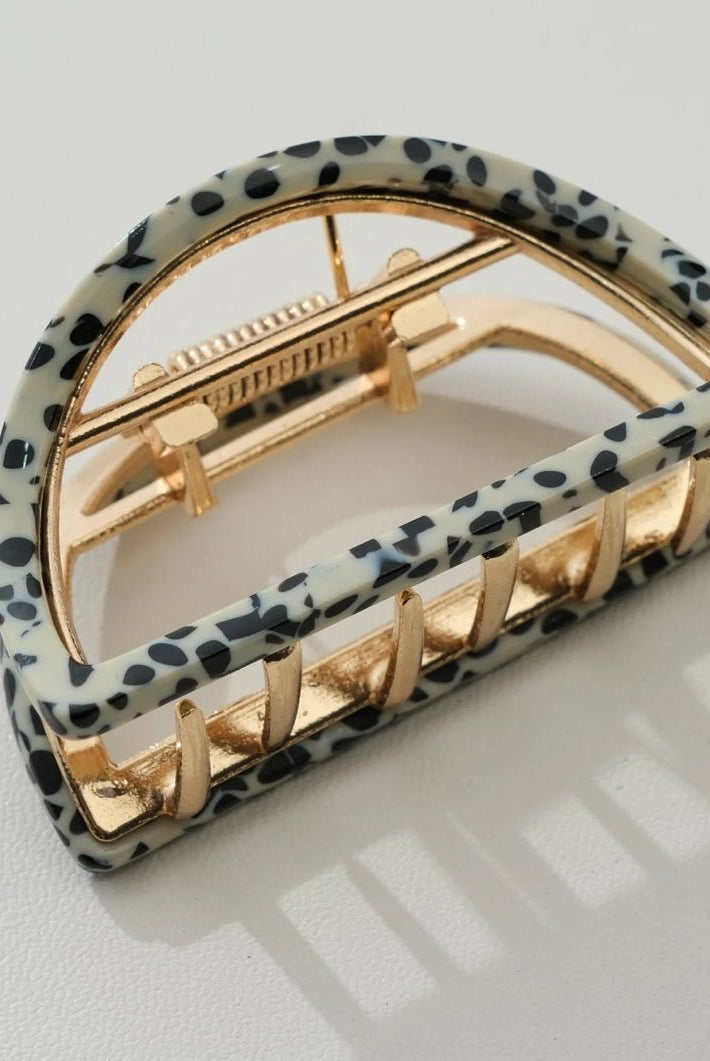 addoro Rosalie Half Moon Claw Clip Small - Fleur-De-Lis Boutique