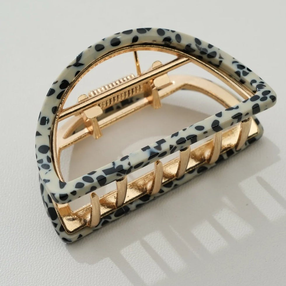 addoro Rosalie Half Moon Claw Clip Small - Fleur-De-Lis Boutique