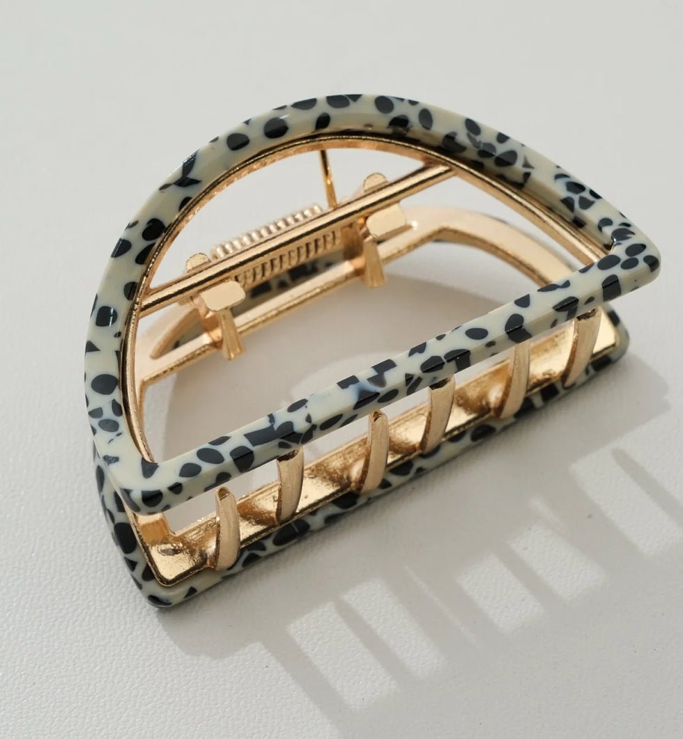addoro Rosalie Half Moon Claw Clip Small - Fleur-De-Lis Boutique