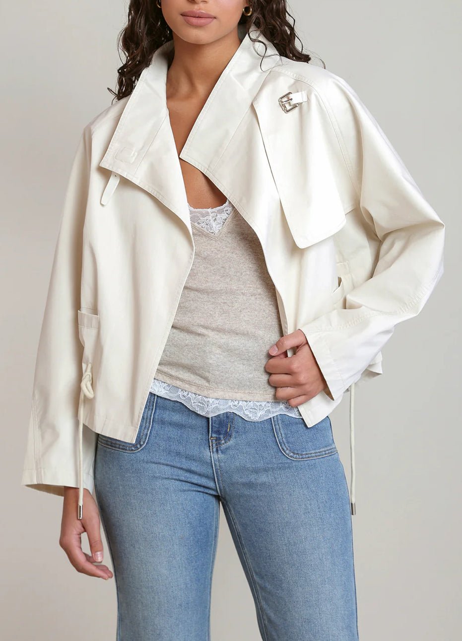 Dex Tie Wast Jacket Cream - Fleur-De-Lis Boutique