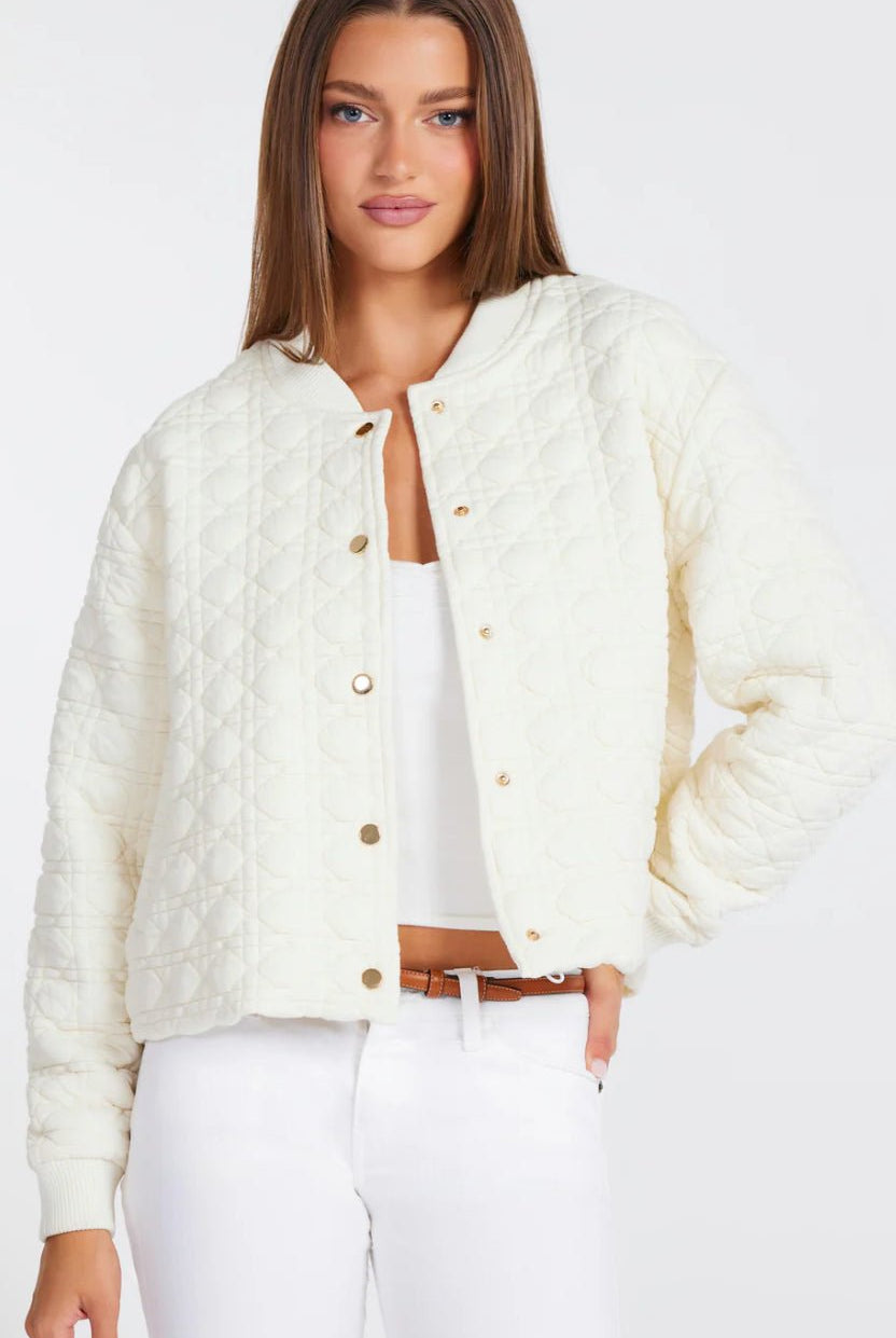 Bishop + Young Beachwalk Quilted Bomber - Fleur - De - Lis Boutique