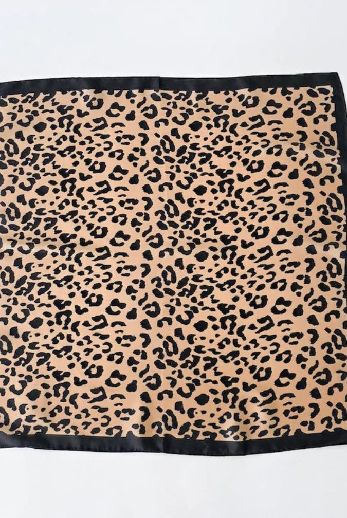 Alice Square Scarf Leopard - Fleur-De-Lis Boutique