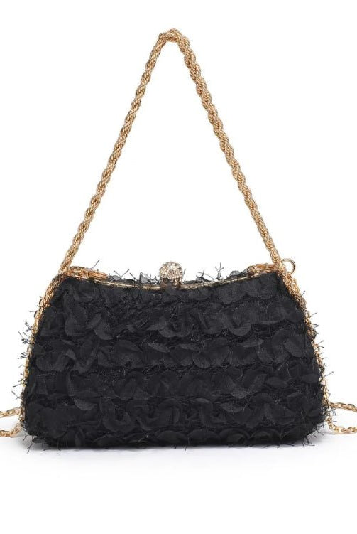 Maxi Evening Bag Black - Fleur-De-Lis Boutique