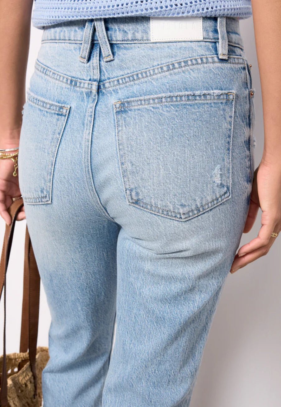 Pistola Ally Scholar Distressed Denim - Fleur - De - Lis Boutique