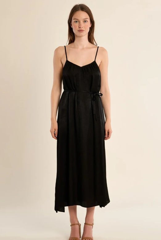 Molly Bracken Black Woven Dress - Fleur-De-Lis Boutique