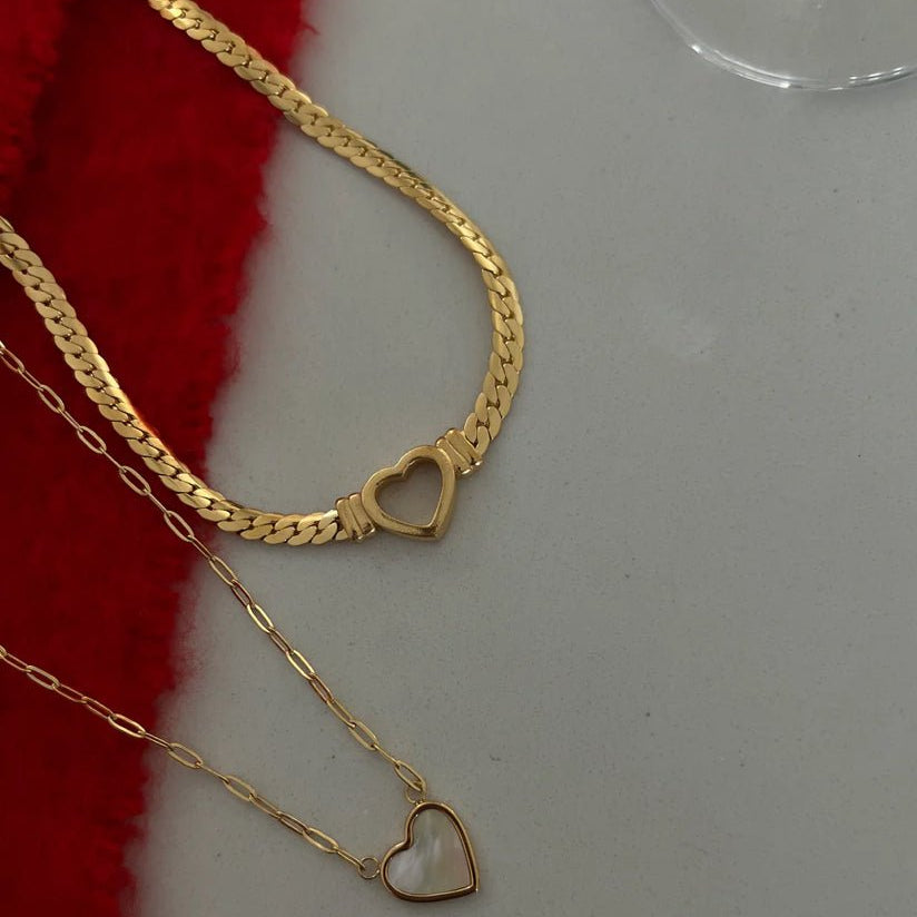 Chansutt White Heart Necklace - Fleur - De - Lis Boutique