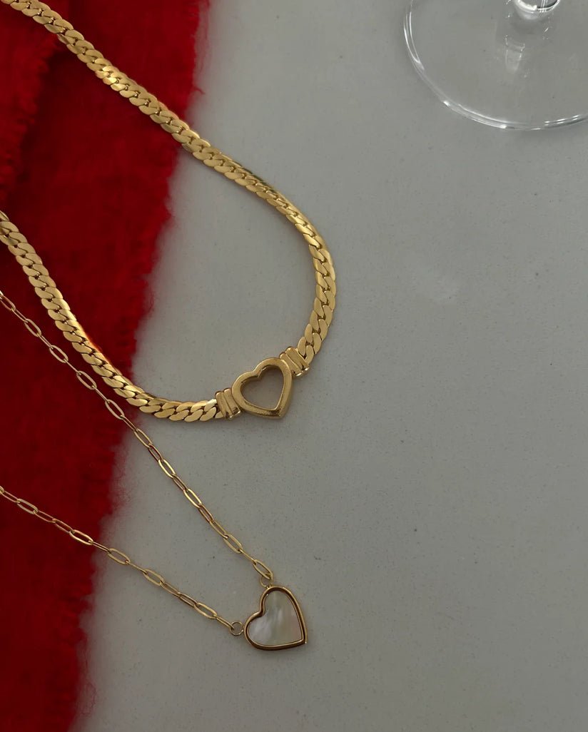 Chansutt White Heart Necklace - Fleur - De - Lis Boutique