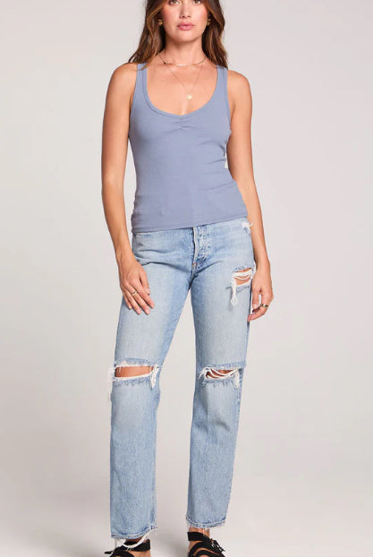 Worn Blue Slim Tank