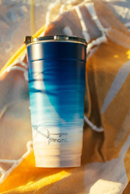 Pirani Insulated Stackable Tumbler 26oz Sand Castle - Fleur - De - Lis Boutique