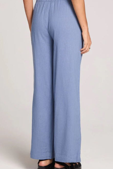 Saltwater Luxe Woven Worn Blue Pant - Fleur - De - Lis Boutique