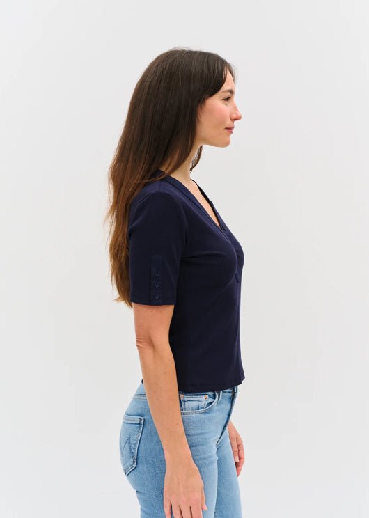 Six Fifty Miko Top Navy - Fleur - De - Lis Boutique
