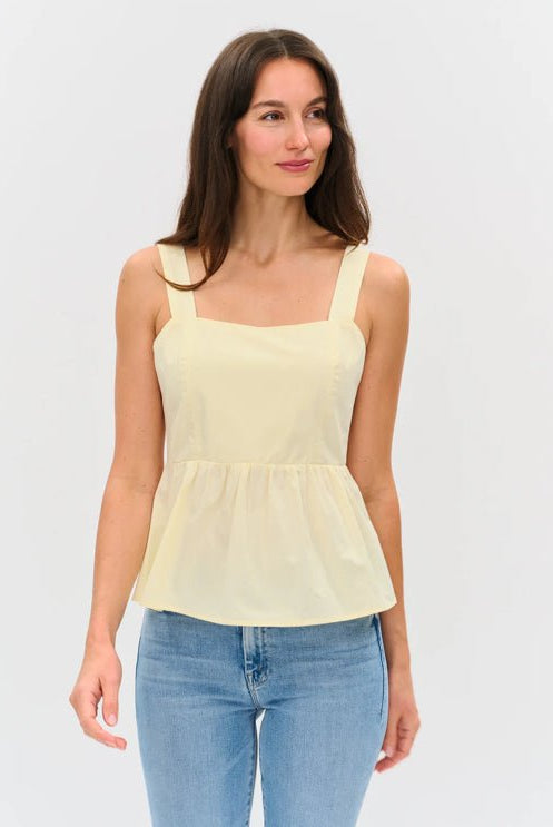 Six Fifty Vienna Poplin Tank Butter Yellow - Fleur - De - Lis Boutique