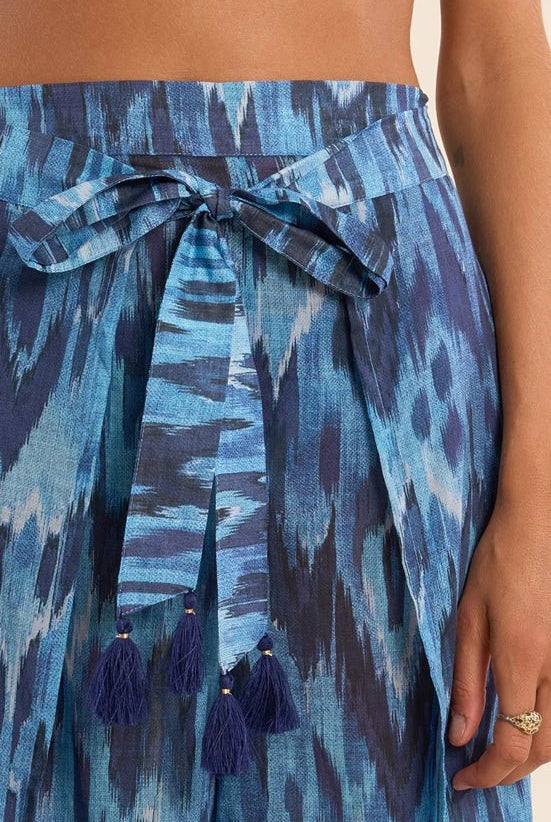 Molly Bracken Wide Coverup Pants with Tie Belt - Fleur - De - Lis Boutique