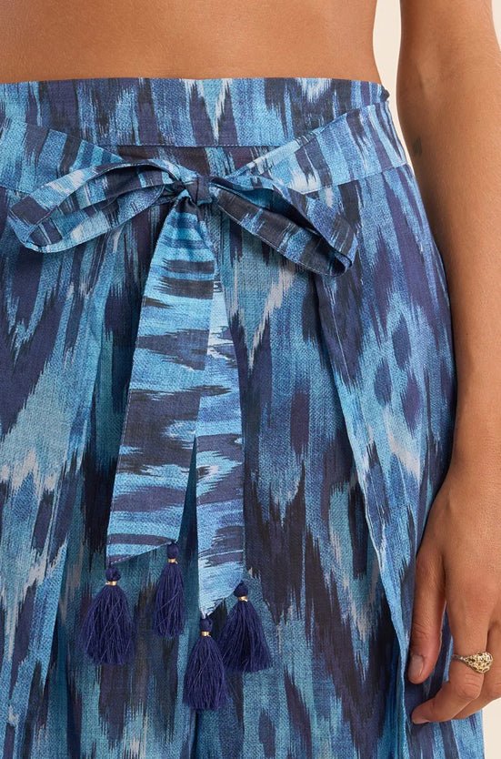 Molly Bracken Wide Coverup Pants with Tie Belt - Fleur - De - Lis Boutique