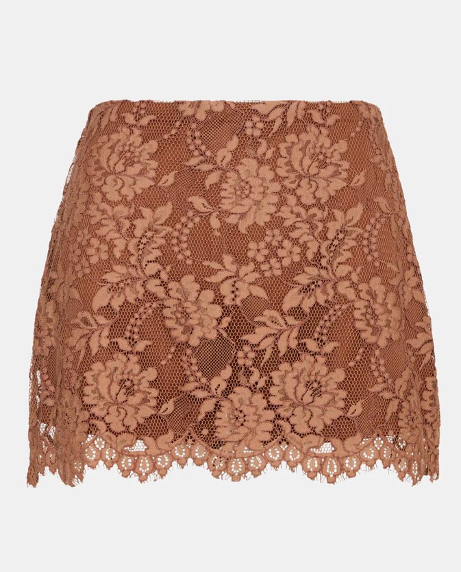 Cindi Mocha Skort - Fleur - De - Lis Boutique