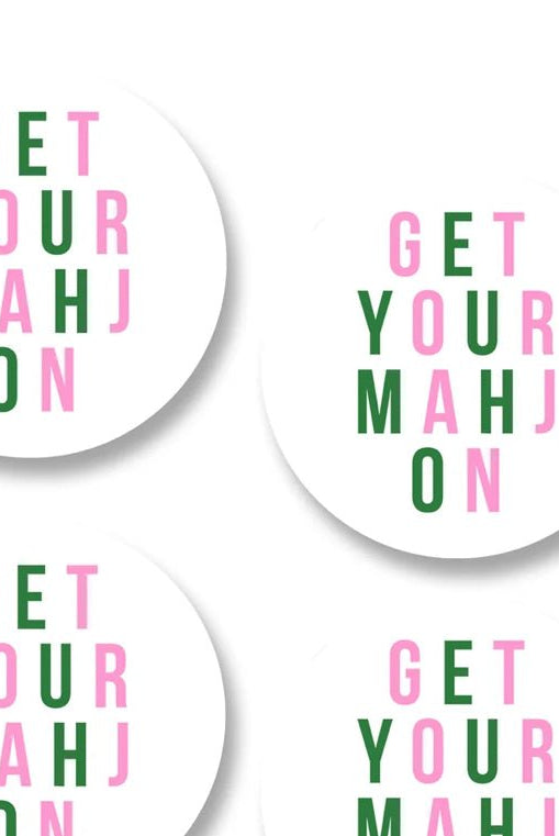 Get Your Mahjong On Coasters - Fleur-De-Lis Boutique
