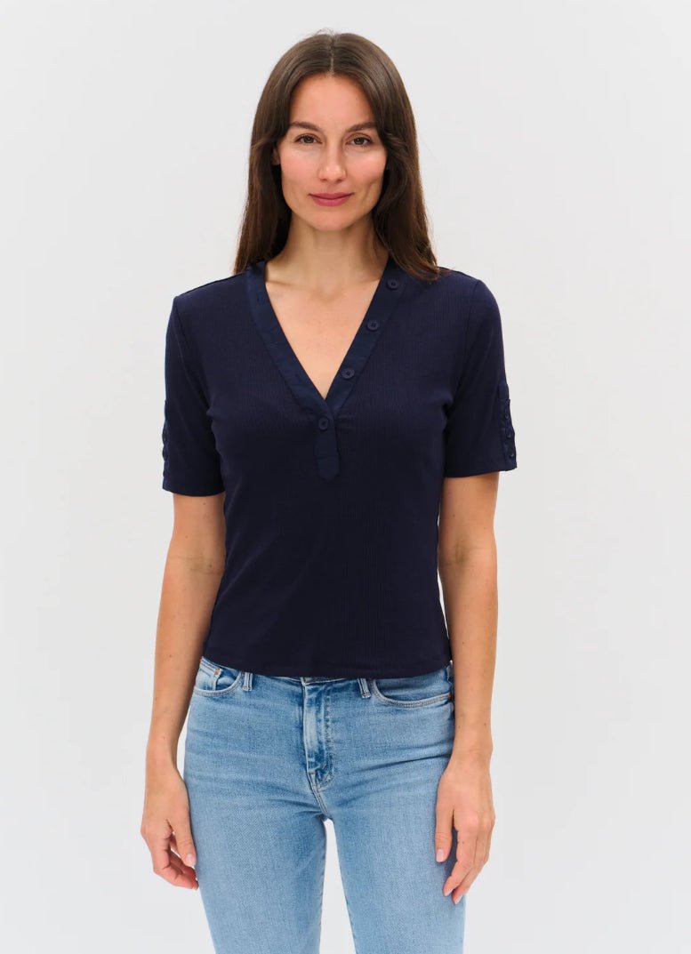 Six Fifty Miko Top Navy - Fleur - De - Lis Boutique