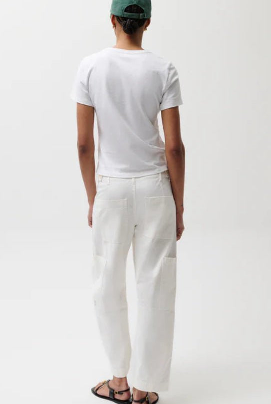 Pistola Sabrina Utility White Pants - Fleur - De - Lis Boutique