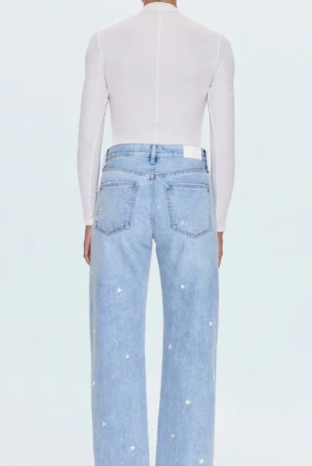 Pistola Lexi Mid Rise Bowed Straight - Fleur - De - Lis Boutique