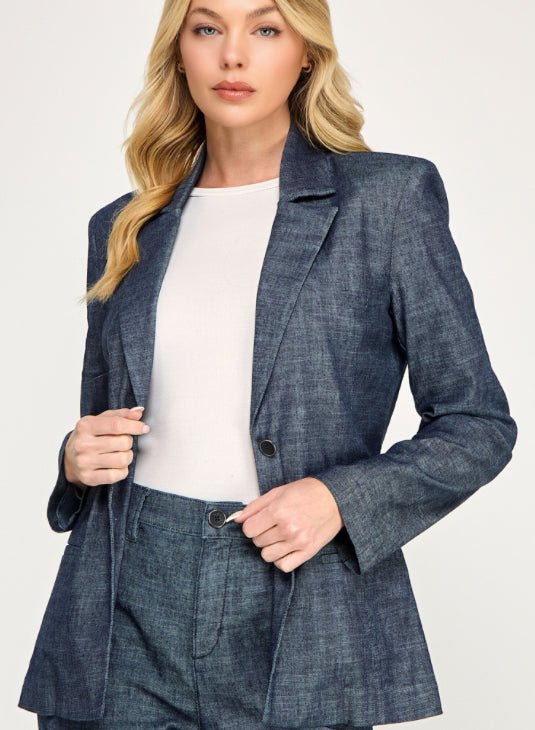 Level 99 Lennox Blazer Stargazer New Ozone - Fleur-De-Lis Boutique