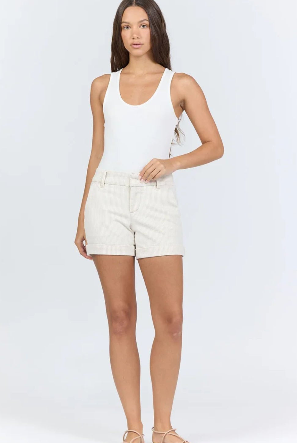 Dear John North Hampton Shorts Sand Stripe - Fleur-De-Lis Boutique