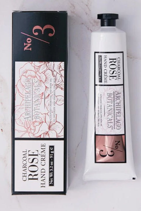 Archipelago Charcoal Rose Hand Cream - Fleur - De - Lis Boutique