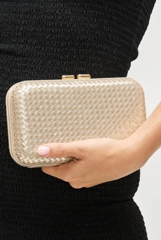 Anna Gold Evening Bag - Fleur-De-Lis Boutique