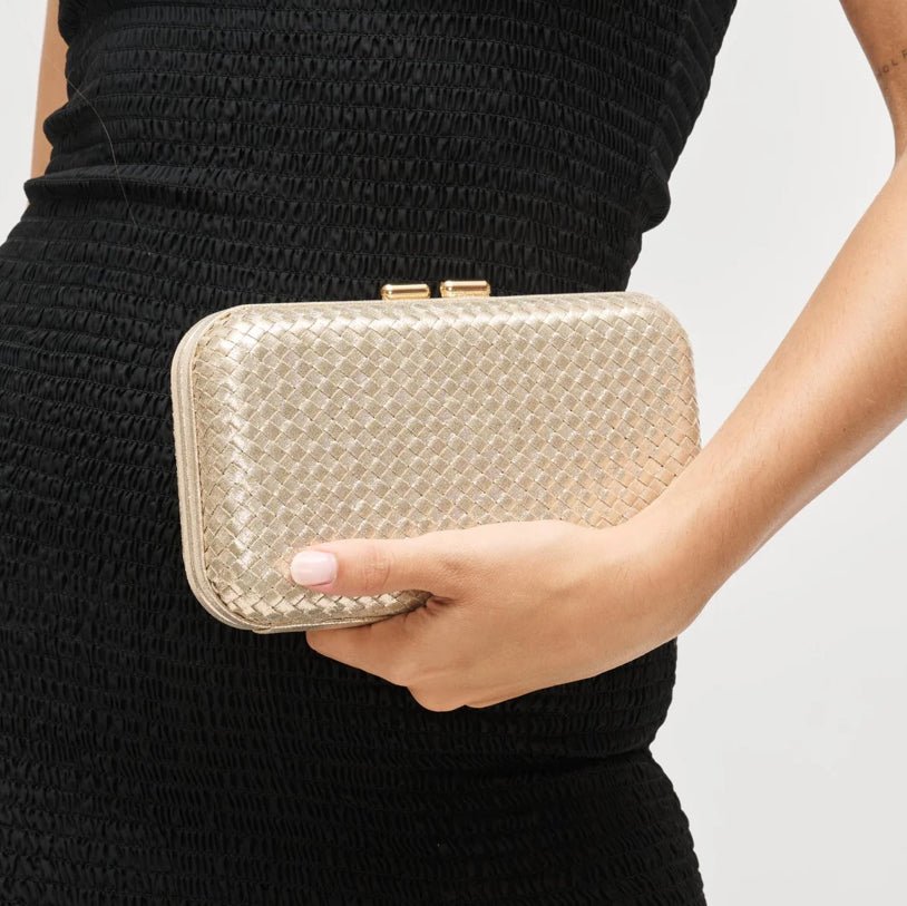 Anna Gold Evening Bag - Fleur-De-Lis Boutique