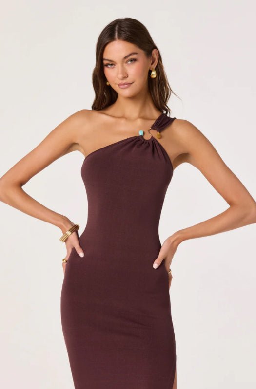 ASTR Ania Dress Brown - Fleur-De-Lis Boutique