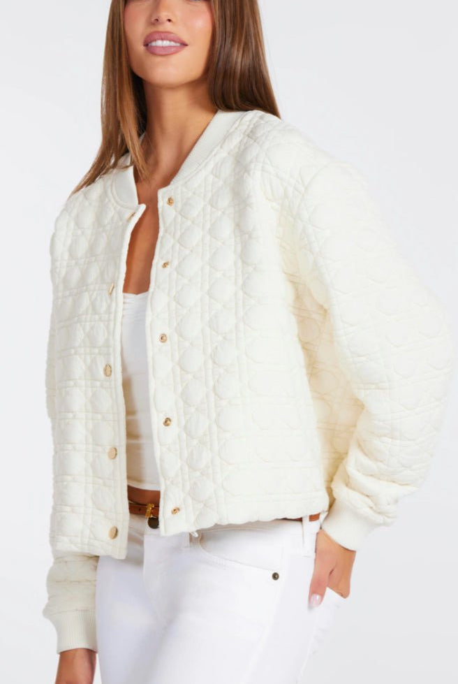 Bishop + Young Beachwalk Quilted Bomber - Fleur - De - Lis Boutique