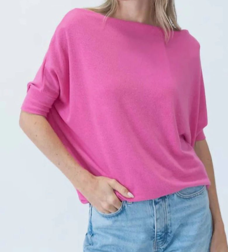 Six Fifty Short Sleeve Anywhere Top Carnation Pink - Fleur - De - Lis Boutique